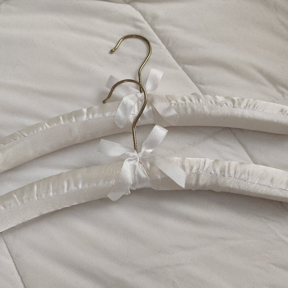 NWOT Vintage Satin Hangers